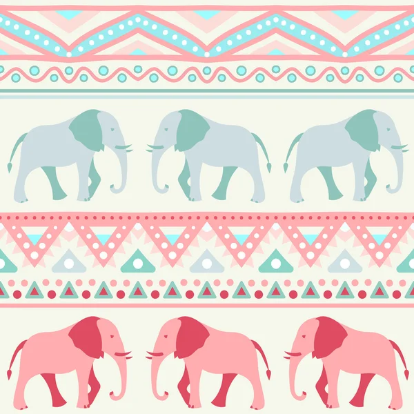 코끼리의 동물 원활한 패턴 — 스톡 사진