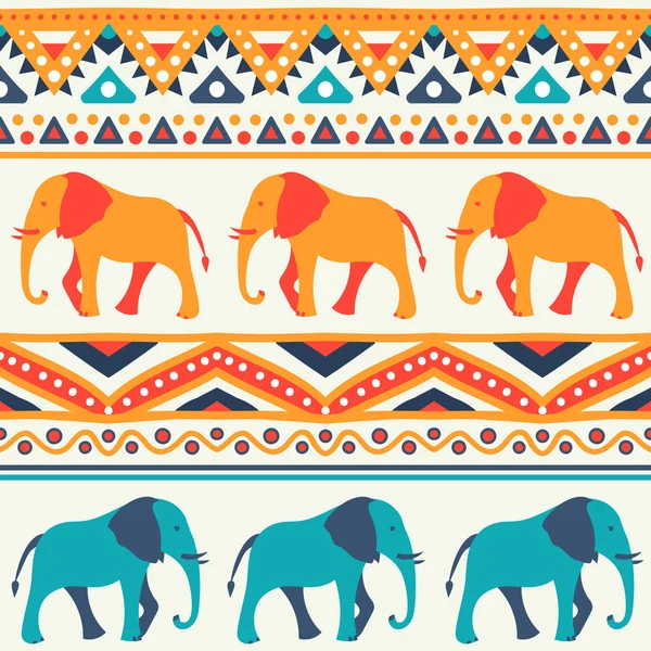 Patrón sin costura animal de elefante — Foto de Stock
