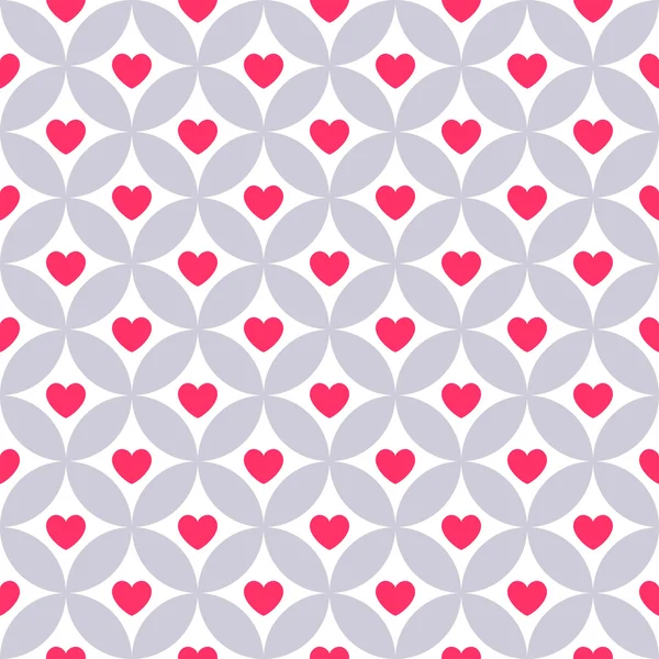 Herzform nahtlose Muster. rosa Farbe — Stockfoto