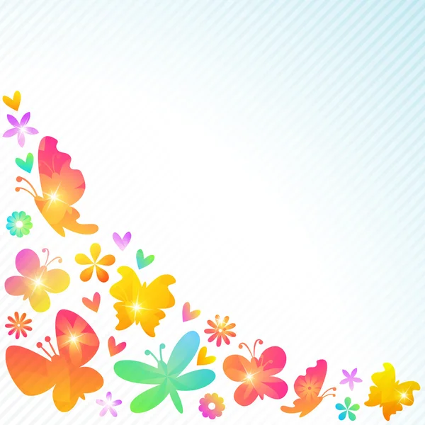 Colorido diseño de fondo de primavera. ilustración — Foto de Stock
