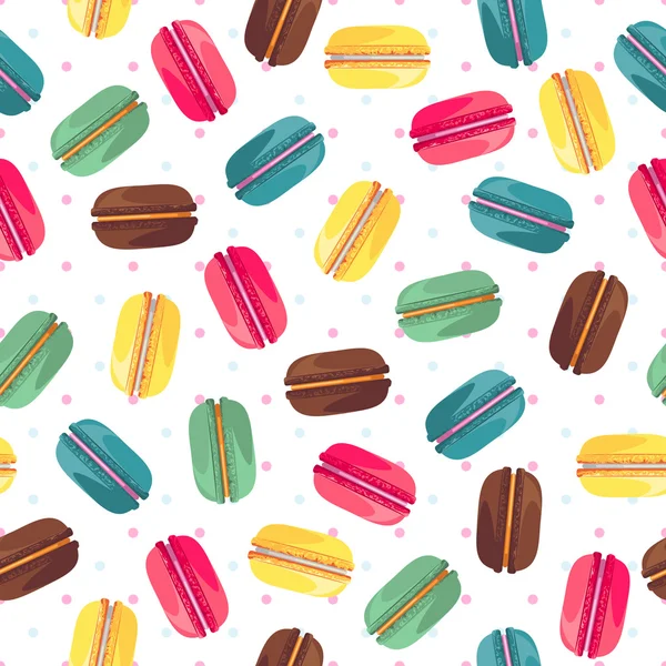 Naadloos patroon met lekkere donuts — Stockvector