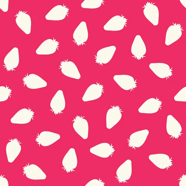 Motif sans couture avec des fraises. illustration vectorielle — Image vectorielle