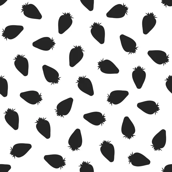 Motif sans couture avec des fraises. illustration vectorielle — Image vectorielle