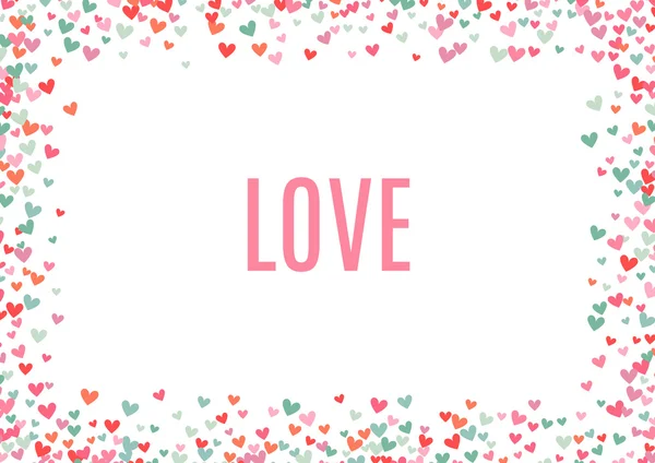Romantico sfondo rosa e blu del cuore. Illustrazione vettoriale — Vettoriale Stock