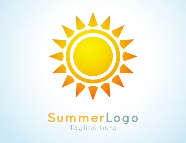 Vector summer logo label. Summer icon. — Stock Vector