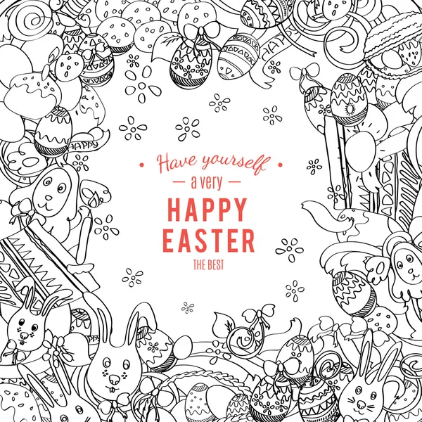Awesome Happy Easter card in vector — Stock Vector