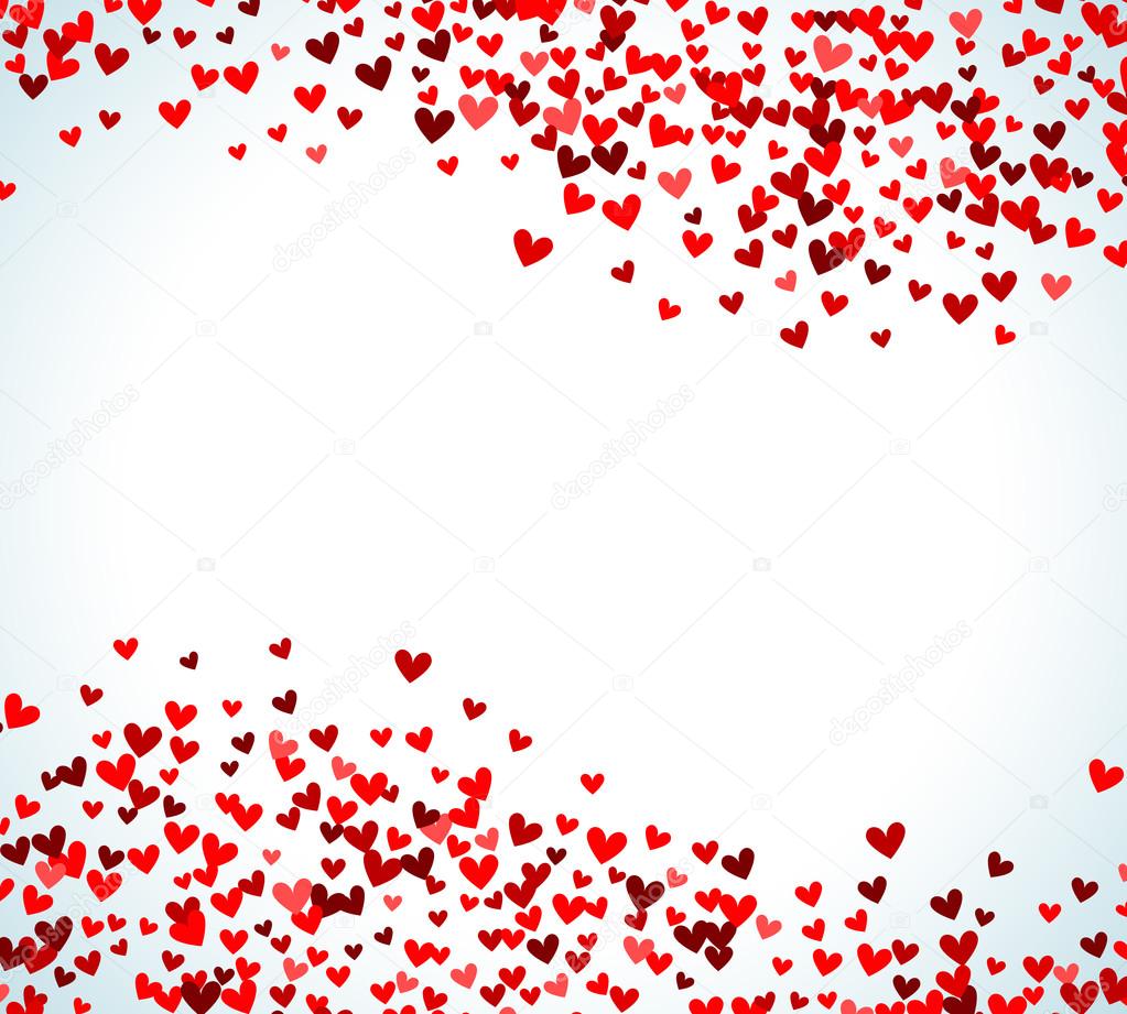 Romantic red heart background. Vector illustration Stock Vector Image by  ©Kannaa #98877852