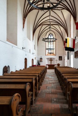 Gniew, Polonya, 22 Ağustos 2025 Töton Düzeni Ortaçağ Şatosu Şapeli