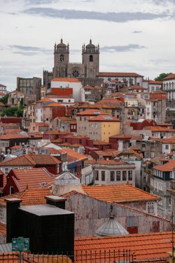 Dom Luis Köprüsü, Se Katedrali ve Kırmızı Döşemeli Evler Panorama Manzarası - Porto, Portekiz