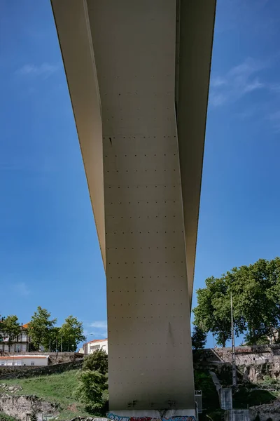 Pontes Sobre Rio Douro Porto Portugal — Fotografia de Stock