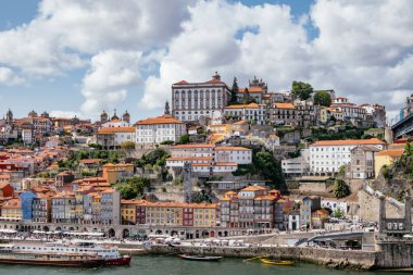 Portekiz, Porto 'da Ribeira ve Douro Nehri Panorama Manzarası