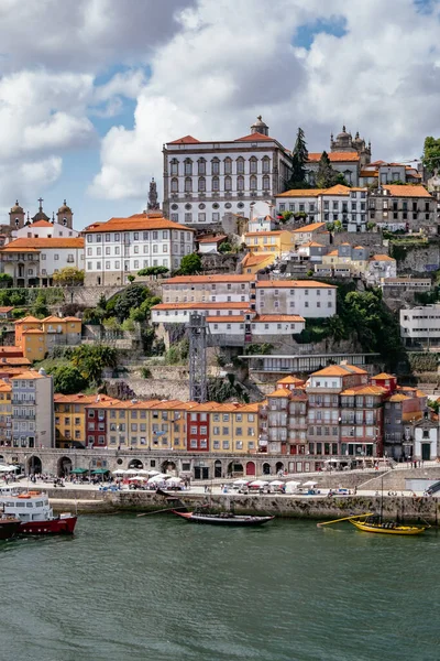 Panorama View Ribeira Douro River Porto Portugal — Stock Photo, Image