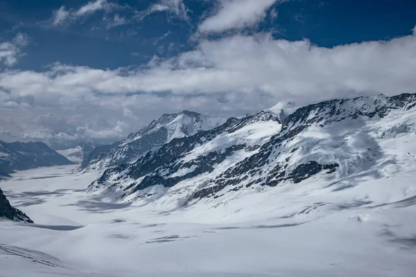 Aletsch Buzulu Jungfrau Bölgesi Swizerland Sviçre Alpleri Nin Bir Parçası — Stok fotoğraf