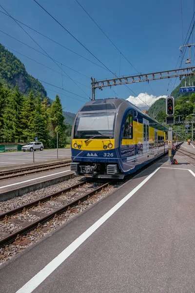 Bernese Oberland Train Švýcarské Alpy Létě Grindelwald Švýcarsko Jungfrau Region — Stock fotografie
