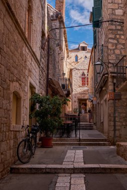 Hvar Town 'daki Güzel Binalar - Hırvatistan' daki Ada