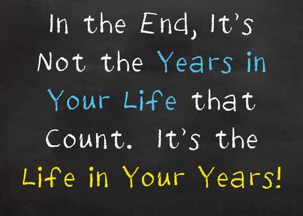 Al final, no son los años de tu vida — Foto de Stock