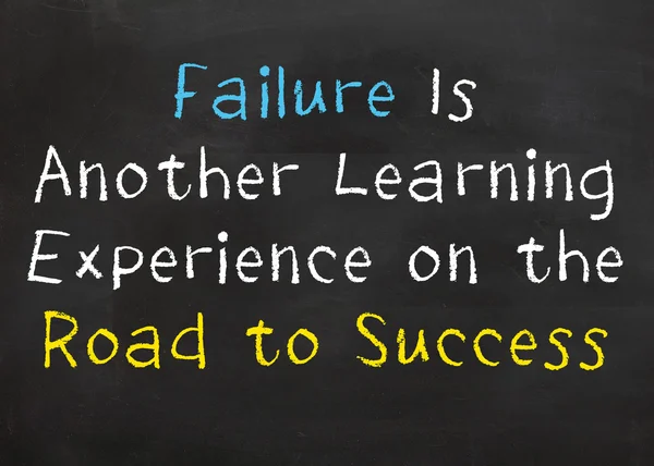 Failure is Another Learning Experience — Stock Photo, Image