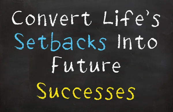 Converts Life's Setbacks into Future Successes Stock Picture