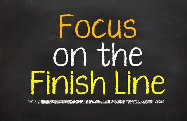 Focus on the Finish Line — Stock Photo, Image