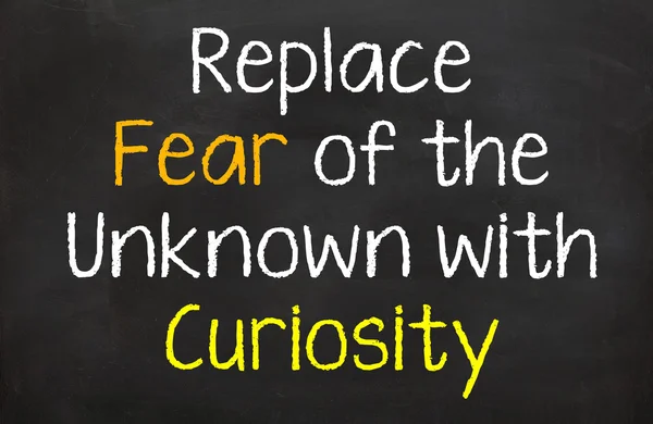 Sustituir el miedo por la curiosidad —  Fotos de Stock