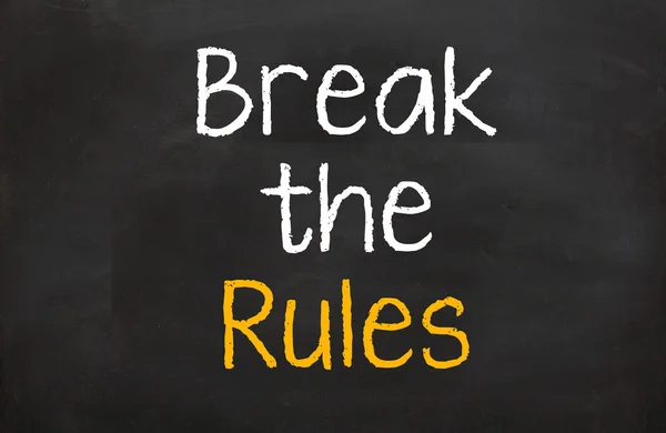 Break the Rules — Stock Photo, Image
