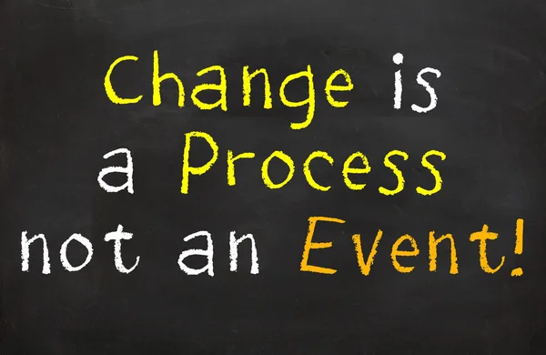 A mudança é um processo — Fotografia de Stock