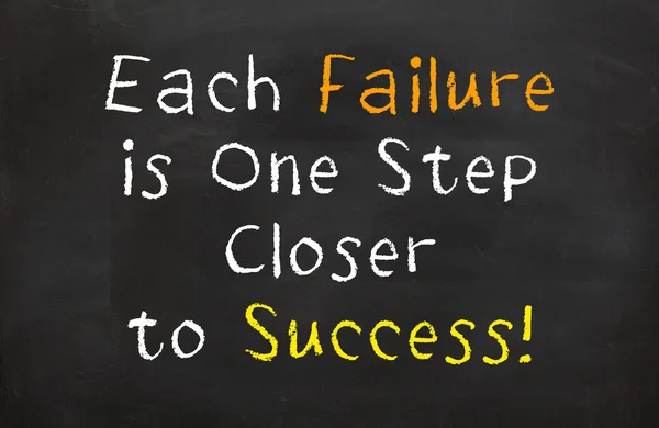 それぞれの失敗が成功に近い 1 つのステップ — ストック写真