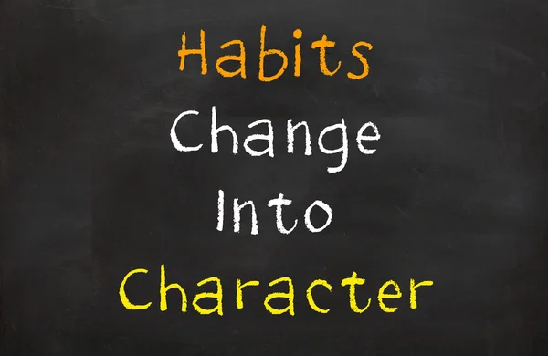 Habits into Character — Stock Photo, Image