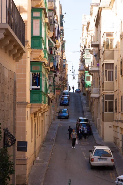 Malta Valletta Şehir Görünümü — Stok fotoğraf
