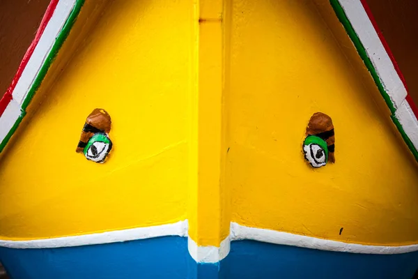 Malta Marsaxlockk Barco Típico Não Nenhum Problema Copyright — Fotografia de Stock