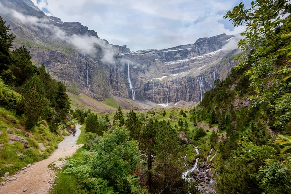 Gavarnie Sirki Fransa Nın Güneybatısında Merkezi Pireneler Bulunan Spanya Sınırına — Stok fotoğraf