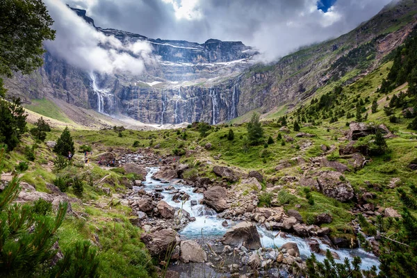 Cirque Gavarnie Circo Dei Pirenei Centrali Nel Sud Ovest Della — Foto Stock