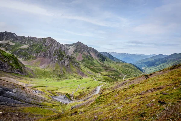 Col Tourmalet 115 Yükseklik 939 Fransız Pirenesi Nin Yüksek Asfalt — Stok fotoğraf