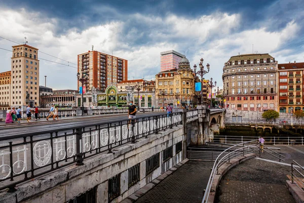 Bilbau Uma Cidade Norte Espanha Maior Cidade Província Biscaia País — Fotografia de Stock