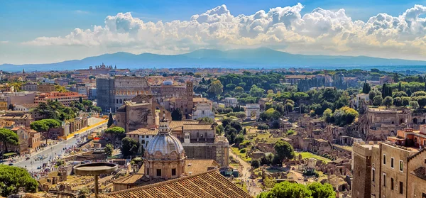 Aerial View of Architectural Buildings at Rome — Stock Photo, Image