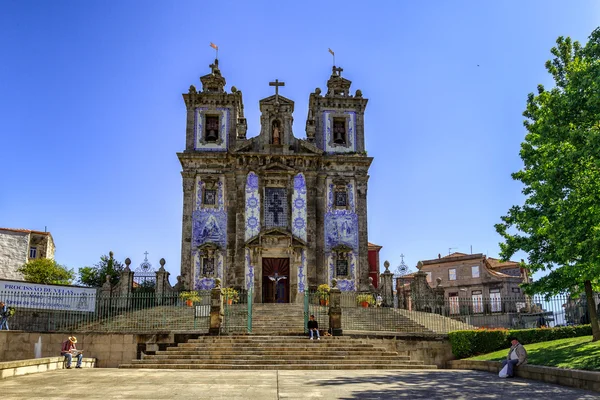 Goed bekend Iglesia de San Ildefonso kerk, Porto — Stockfoto