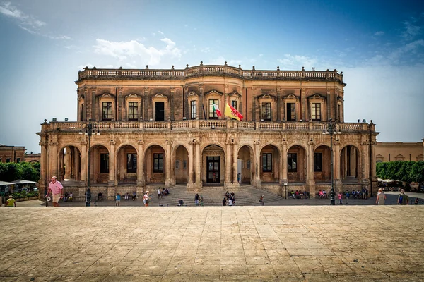 Architectural Ducezio Palace à Noto, Italie — Photo