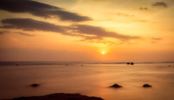 Zachód słońca w Sengiggi, Lombok — Zdjęcie stockowe