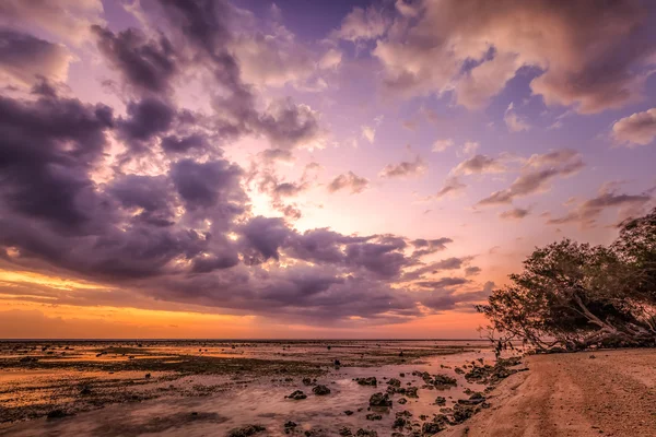 Puesta de sol en la isla de Gili — Foto de Stock