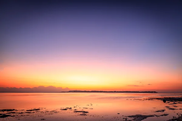 Zachód słońca w mieście Gili Air — Zdjęcie stockowe