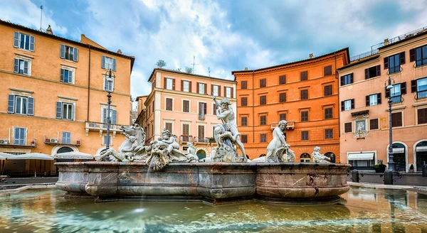 Fontana del Nettuno Piazza Navona — Stock Photo, Image