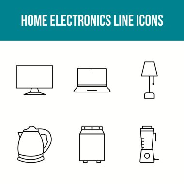 Eşsiz Ev Elektronik Satır Simgesi Ayarları