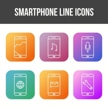 Mobil Uygulamalar Vektör Simgesi Ayarları