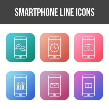 Mobil Uygulamalar Vektör Simgesi Ayarları