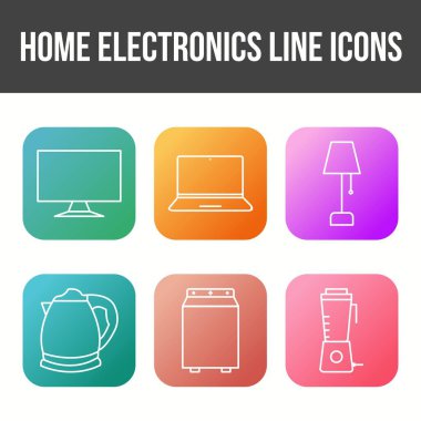 Eşsiz Ev Elektronik Satır Simgesi Ayarları