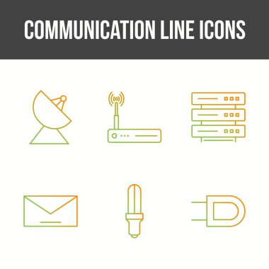 Eşsiz İletişim Satırı Vektör Simgesi Ayarları