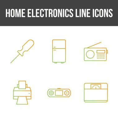 Eşsiz Ev Elektronik Satır Simgesi Ayarları