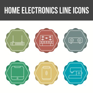 Eşsiz Ev Elektronik Satır Simgesi Ayarları