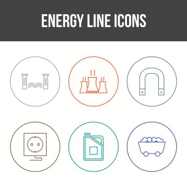 Güzel Eşsiz Enerji Vektör Simgesi Ayarları