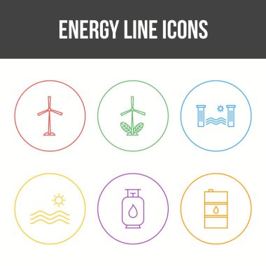 Güzel Eşsiz Enerji Vektör Simgesi Ayarları
